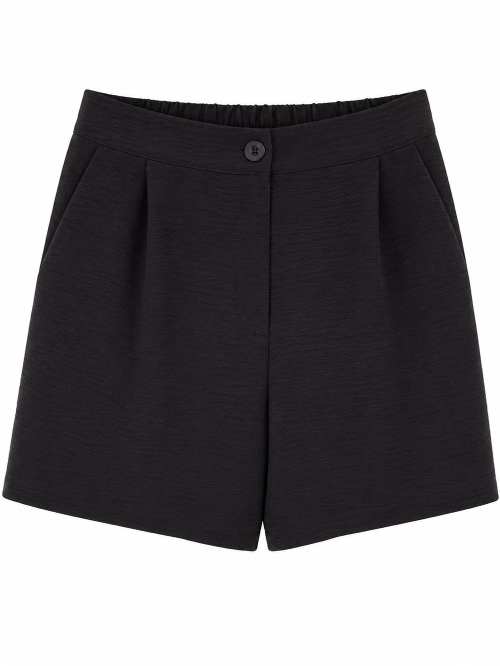 ZENANA Airflow Woven Women’s Black Tailored Shorts